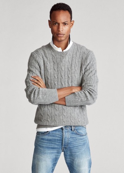 Suéter Polo Ralph Lauren Cable-Knit Cashmere Homem 97468-EMNV